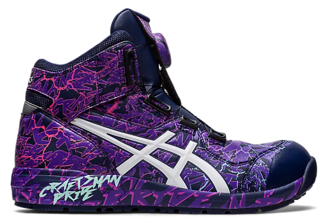 Asics WINJOB CP304 BOA MAGMA紫色高筒安全鞋 特別限定版