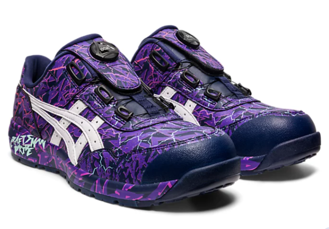 Asics WINJOB CP306 BOA MAGMA紫色低筒安全鞋 特別限定版